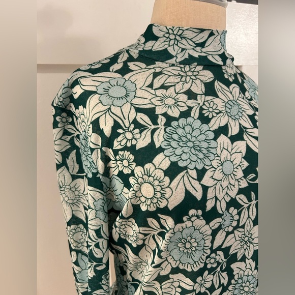 CHRISTIAN WIJNANTS Floral TAJ TURTLENECK - BOTTLE GREEN BOUQUET - Picture 5 of 7